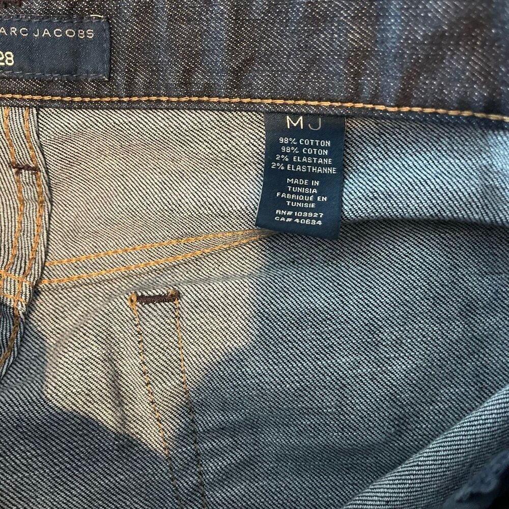 Marc by Marc Jacobs Blue Denim PO2 Charlie High Rise Flare Jeans Women's Size 28 - Picture 7 of 8